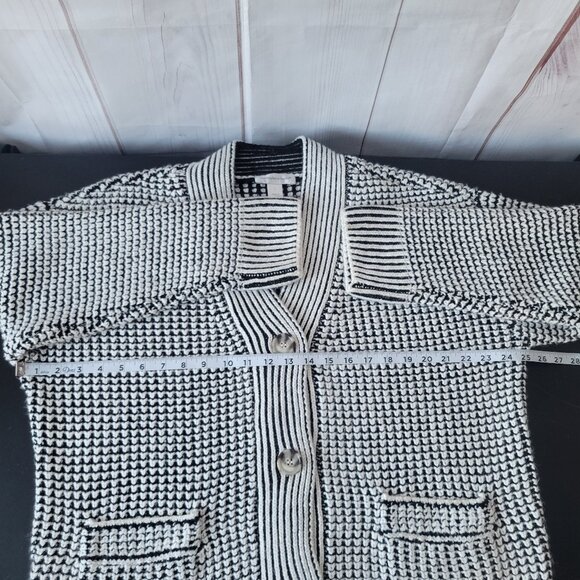 Christopher & Banks Textured Button Front Knit Sweater Cardigan, Women’s L, EUC - Picture 8 of 9